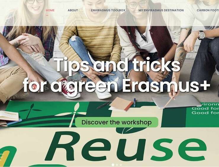 📢👍Tukaj je spletna stran projekta ENVIRASMUS: www.envirasmus.eu!👏🧐Raziščite nasvete za trajnostni življenjski slog, …